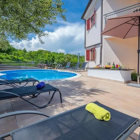 Klimatisierte Ferienwohnung Mit Sauna, Whirlpool, Meerblick, Pool, Wlan, Grill Und Liegestuhlen Lägenhet Drenje (Istria)